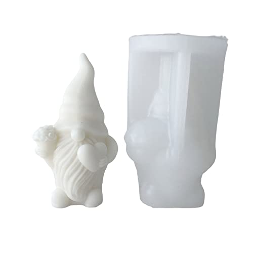 Valentines Alte Mann Harzform Aromatherapys Kerze Silikon Schöne Gnomes Epoxid Zum Wirbeln Nach Hause Dekore Silikon Gnomform Für/Beton von amangul