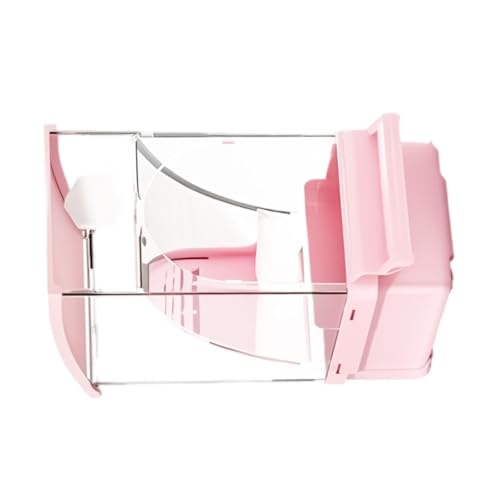 amangul Vogelkäfig Feeder Mit Anti Streuöffnungsöffnung Und Abnehmbarem Tablett Lebensmittelspender Für Papageien Pet Suspies Cage Accessoires Papageien Fütterungsstation von amangul