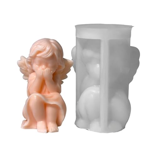 Wiederverwendbare Silikonform Zum Handwerk Schöner Engel Kerze Aromatherapies Form Handgefertigtes Desktop Dekoration Schimmel Cherubs Epoxidharzform von amangul