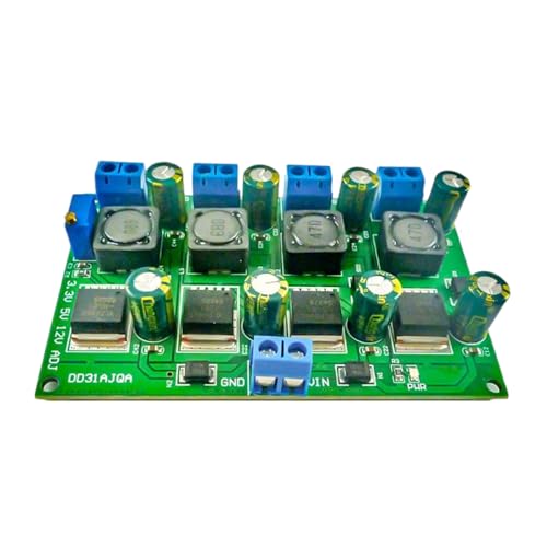 amangul 3A 4 Kanal Mehrfachschaltnetz Versorgungsmodul 3.3V 5V 12V Einstellbarer Ausgangs Platine Austauschleistung Modulentwicklungskarte von amangul
