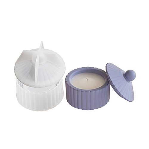 amangul Aufbewahrungsbox Silikonform Streifenmuster Schmuckkoffer Epoxidharz Form Aromatherapie Gips Kerze Glas Form Heimdekoration (S) von amangul