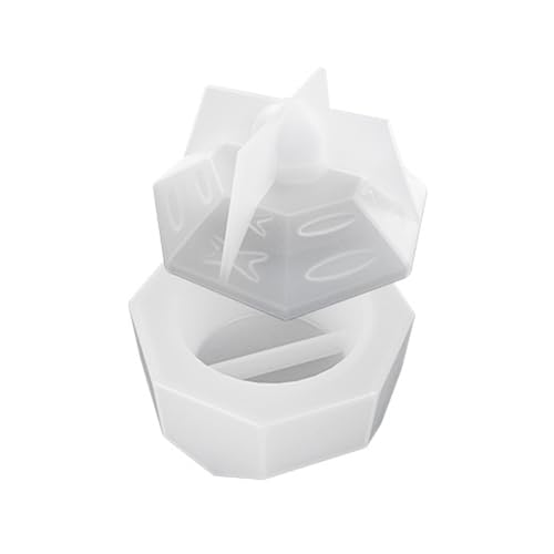 amangul Aufbewahrungsbox Silikonform Trapezform Schmuckkästchen Epoxidharz Formen DIY Gipskerzen Glas Heimdekoration (L) von amangul