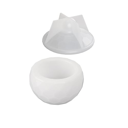 amangul Aufbewahrungsbox Silikonform Trapezform Schmuckkästchen Epoxidharz Formen DIY Gipskerzen Glas Heimdekoration (S) von amangul