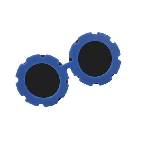 amangul Bequeme Haustier Sonnenbrille Sonne Schutzbrillen Mit Runden Rahmen Für Kleine Hunde Freien Sport Camping Walking Gebrauch Schutzhunde Sonnenbrille von amangul