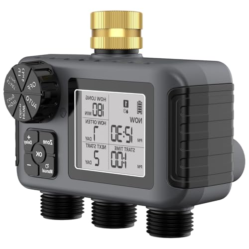 amangul Einstellbare 2 Kanalanlagen Wässern Timer Automatisches Bewässerungsgerät Für Gärten Sichtbare Display Panel Robustes Outdoor Werkzeug Intelligenter Timer Für Große Gartenbereiche amangul Einstellbare 2 Kanalanlagen Wässern Timer Automatisches Bewässerungsgerät Für Gärten Sichtbare Display Panel Robustes Outdoor Werkzeug Intelligenter Timer Für Große Gartenbereiche von amangul