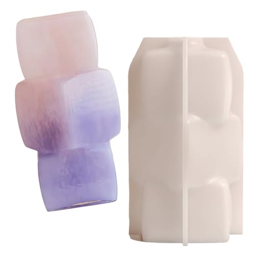 amangul Flexible Silikonform Vasen Gießform Epoxidharz Formen für geometrische Vasen und Heimdekoration und Basteln von amangul