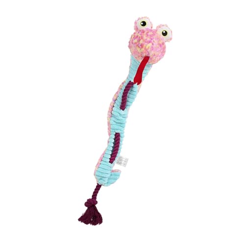 amangul Kauspielzeug für Welpen, Schlangenform, mit Knistergeräusch, starkes Seil, Spielzeug für kleine, mittelgroße und große Hunde, Geschenkseilzug für Welpen amangul Kauspielzeug für Welpen, Schlangenform, mit Knistergeräusch, starkes Seil, Spielzeug für kleine, mittelgroße und große Hunde, Geschenkseilzug für Welpen von amangul