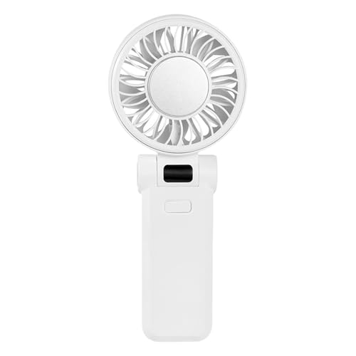 amangul Multifunktionaler Handventilator, effizienter Kühlventilator, 4000 mAh, ABS-Textur, geeignet für Reisen, Büro und Außenbereich (weiß) von amangul