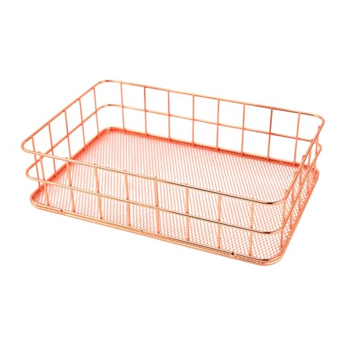 amangul Retro Golden Metal Storage Mülleimer Für Kosmetikküchenwares Badezimmer Essentielles Dekorationshaus Organization Metal Desktop Organisatoren von amangul