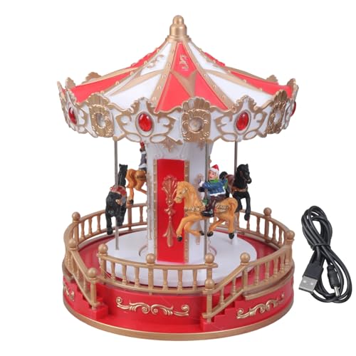 amangul Rotierende Feiertags Musikbox Batterie/USB Angetriebene Festives Ornament Mit LED Light Christmas Desktop Dekoration Rotierende Musikkarusselle Für Urlaubsdekoration amangul Rotierende Feiertags Musikbox Batterie/USB Angetriebene Festives Ornament Mit LED Light Christmas Desktop Dekoration Rotierende Musikkarusselle Für Urlaubsdekoration von amangul