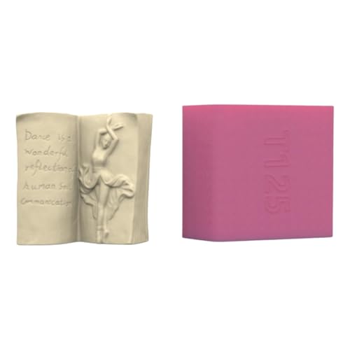 amangul Silikon-Blumenvasen-Formen, Buchform, Blumentopf-Formen, Silikon-Textur für handgefertigte Pflanzgefäße von amangul