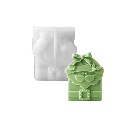 amangul Silikonform zur Kerzenherstellung mit Weihnachtsmotiven, einfach zu verwenden, für Weihnachtstüten, Duftkreationen (S) von amangul