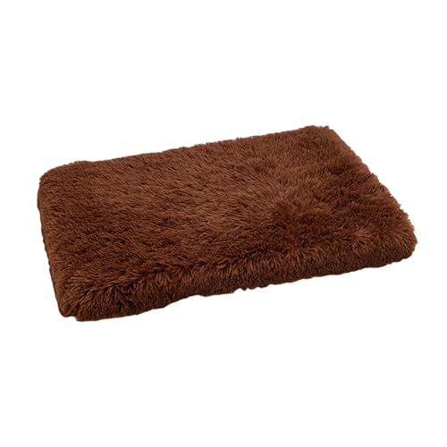 amangul Übergroßes Hundebett mit pelzigem Bezug, weiches Nest, dickes langhaariges Bett, Hundesofa, Nest, Plüsch-Hundeunterlage von amangul