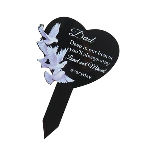 amangul Wetterbeständige Gravierte Acrylherz Denkmäler Plaques Outdoor Dekoration Erinnerung Geschenke Wetterfeste Friedhofsdenkmäler amangul Wetterbeständige Gravierte Acrylherz Denkmäler Plaques Outdoor Dekoration Erinnerung Geschenke Wetterfeste Friedhofsdenkmäler von amangul