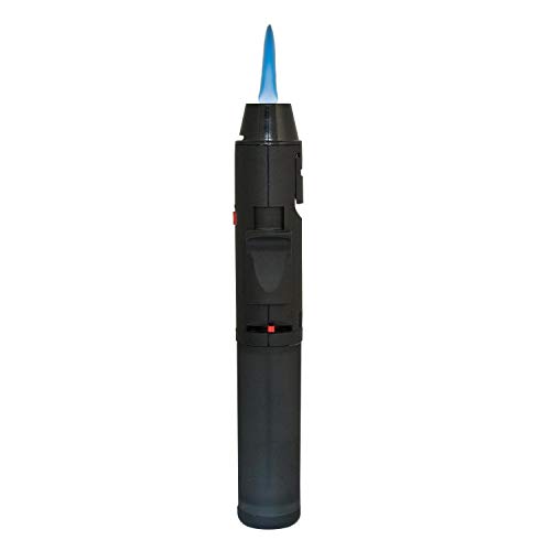 amara-global Turbo Blue Laser-Flamme Feuerzeug Flambierbrenner Jetflamme Gas Sturmfeuerzeug Bunsenbrenner Küchenbrenner Butan Gasbrenner von amara-global