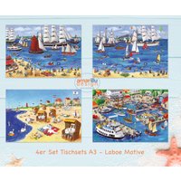4 Tischsets A3 Mit Folgenden Wimmel-Motiven Laboe Ostsee Strand, Hafen, Windjammerparade 1 + 2 Als Platzunterlage 4 Tischsets A3 Mit Folgenden Wimmel-Motiven Laboe Ostsee Strand, Hafen, Windjammerparade 1 + 2 Als Platzunterlage von amarillu