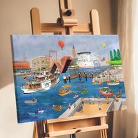 Leinwanddruck "Kieler Hörn" in 30x40cm, 50x70cm Oder 70x100cm Leinwanddruck "Kieler Hörn" in 30x40cm, 50x70cm Oder 70x100cm von amarillu