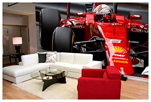 F1 Formel Rennauto Sport-Tapete, Wandbild, Kinder, Heimdekoration, 260 x 175 cm von amazingsticker