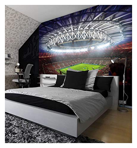 Wandbild / Fototapete, Motiv Fußballstadion, Fußballstadion, papier, L-260x175cm-4 panels von amazingsticker