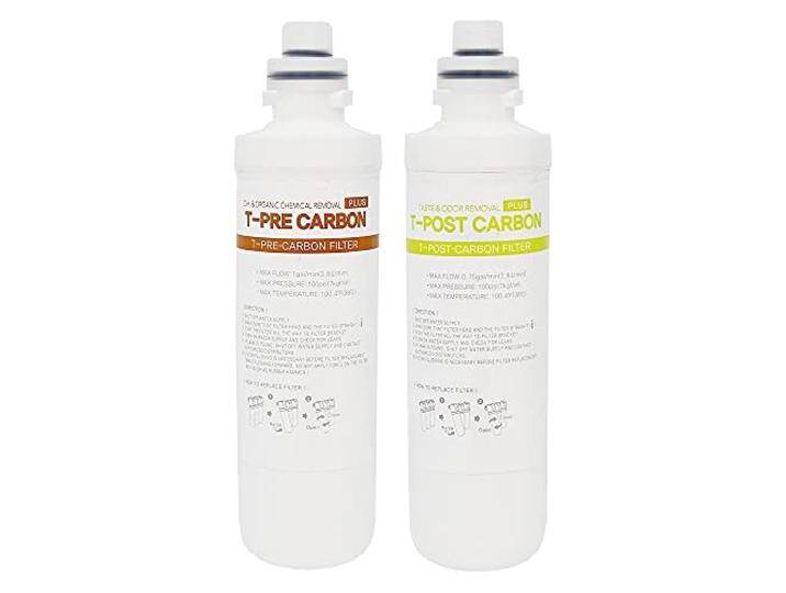 ChungHo Nais 2er Set: T-PRE-Carbon Filter + T-Post-Carbon Filter Wasseraufbereitungsanlagen/Ersatzfilter von amazon