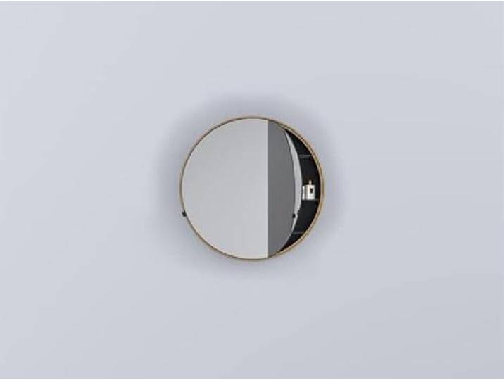 Cielo I Catini Spiegel Behälter Round Box CASPCT75BZ-Aufbau gebürstete Bronze von amazon