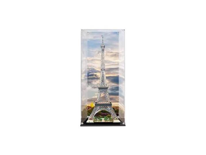 FEIFANYIFEI Transparente Acryl-Vitrine für Lego 10307 Eiffelturm, staubdichte Vitrine mit LED-Licht-Set (60 x 60 x 155 cm), Modell nicht im Lieferumfang enthalten von amazon