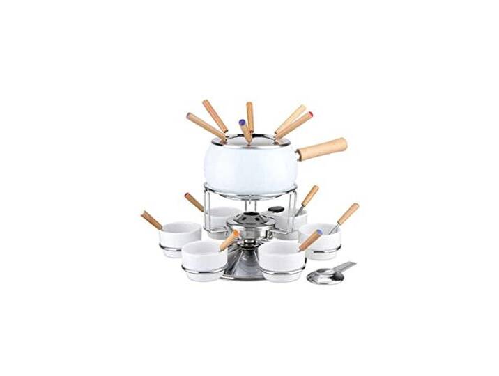 Fondue Set.23 Edelstahl SM.Weiß von amazon