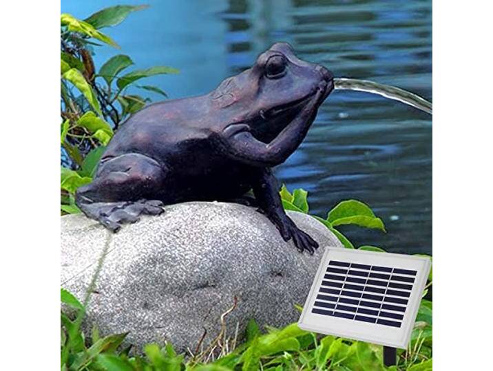 Garten BRUNNEN SOLAR TEICHPUMPE SOLAR SPRINGBRUNNEN GARTENBRUNNEN SOLAR WASSERSPIEL Muse mit Wasserkrug Set SOLAR PUMPE TEICHPUMPE f. TERRASSE TEICH Garten GARTENTEICH (7-SP02127V005) von amazon