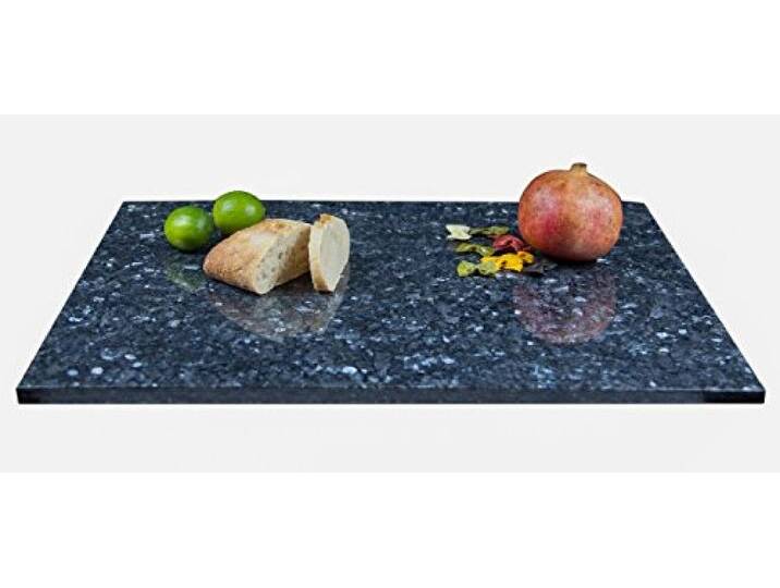 Große Arbeitsplatte Küchenplatte, Servierplatte oder Tischplatte aus poliertem Granit, dunkelblau-grau mit Design, Unikat Handarbeit 60 x 80 x 1,8 cm, 12KG Große Arbeitsplatte Küchenplatte, Servierplatte oder Tischplatte aus poliertem Granit, dunkelblau-grau mit Design, Unikat Handarbeit 60 x 80 x 1,8 cm, 12KG von amazon