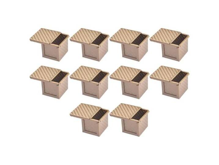 Niniang 10 x quadratische Brotbackform mit Deckel Toast Backform Brot Pullman Backform mit Antihaftdeckel Mini Quadrat Toast Box Niniang 10 x quadratische Brotbackform mit Deckel Toast Backform Brot Pullman Backform mit Antihaftdeckel Mini Quadrat Toast Box von amazon