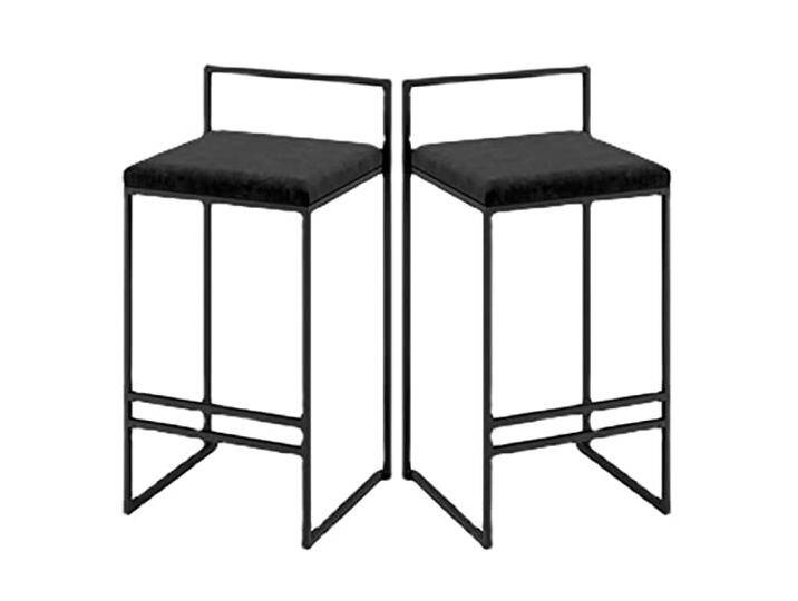 SMALLLOVE Barstuhl Hocker mit Rückenlehne, 2er-Set, Moderne quadratische Barhocker mit bequemem Samtkissen für Schwarze Barstühle in der Küche SMALLLOVE Barstuhl Hocker mit Rückenlehne, 2er-Set, Moderne quadratische Barhocker mit bequemem Samtkissen für Schwarze Barstühle in der Küche von amazon
