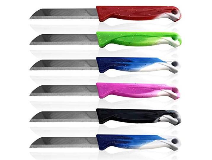 Solingen Obstmesser Schälmesser Gemüsemesser Allzweckmesser Edelstahl Messer rostfrei Küchenmesser Tafelbesteck Messerset Alltagsmesser 150er Set Bunt von amazon