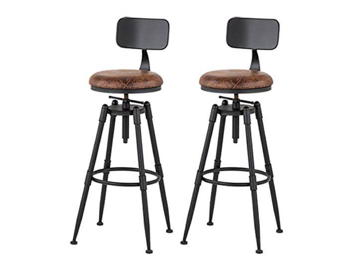 Tresenhocker Barstuhl Hocker Bistrohocker 2er Set Industrie-Drehbar Barhocker höhenverstellbare Barhocker Stühle für Kücheninsel Tresenhocker Barstuhl Hocker Bistrohocker 2er Set Industrie-Drehbar Barhocker höhenverstellbare Barhocker Stühle für Kücheninsel von amazon