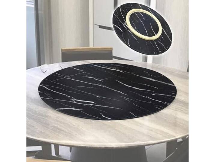 V3VOGUE Holz Esstisch Drehteller Runder Ø 50-100cm 360 ° Drehbares Tablett, Große Lazy Susan Drehkranz Schwerlast Drehscheibe Drehplatte, Hotel Tischplatte Service Teller, Mit Silent Base von amazon
