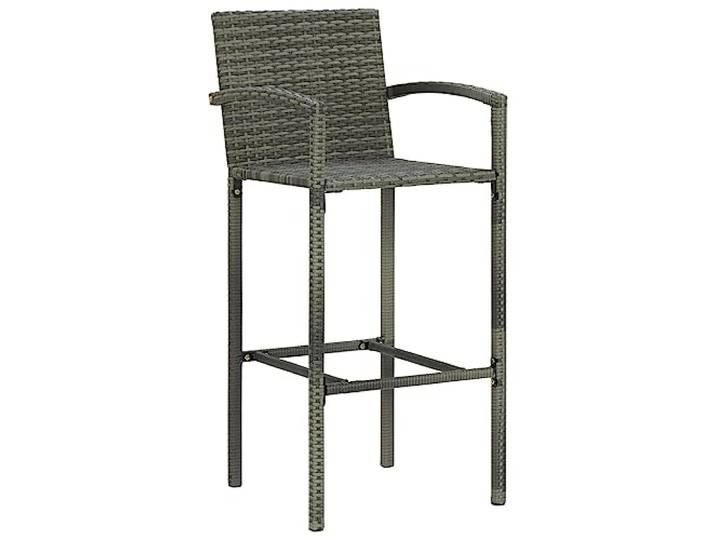 YUTAASU Barhocker 2 STK. Grau Poly Rattan YUTAASU Barhocker 2 STK. Grau Poly Rattan von amazon