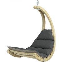 Schwebesessel Swing Chair Anthracite Hängesessel inkl. Sitzkissen und Schwingfeder - Amazonas von amazonas