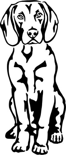 Bayerischer Gebirgsschweißhund Autoaufkleber Fensterfolie Art.Nr.AT0234 Aufkleber für Auto Wohnmobil Wohnwagen Autoaufkleber amberdog (20x15cm, schwarz) von amberdog