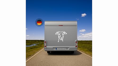 amberdog Autoaufkleber Galgo Kopf ATK0217 Auto Aufkleber Wohnmobil Wohnwagen Hundekopf von amberdog