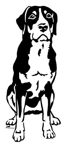 amberdog Autoaufkleber Großer Schweizer Sennenhund Art.Nr. AT0154, Aufkleber Hunde von amberdog