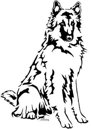 amberdog Autoaufkleber Tervueren Art.Nr.AT0143 Aufkleber Hunde von amberdog