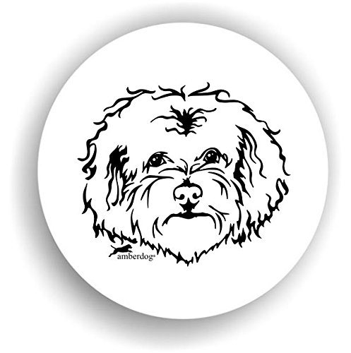 amberdog Hunde Bolonka Sticker Auto Aufkleber Art.STK0117 Autoaufkleber Aufkleber Wohnmobil Wohnwagen von amberdog