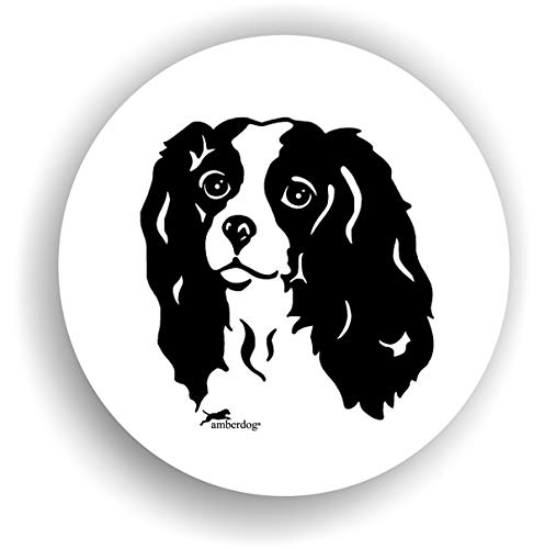 amberdog Hunde Cavalier King Charles Spaniel Sticker Auto Aufkleber Art.STK0164 Autoaufkleber Aufkleber Wohnmobil Wohnwagen von amberdog