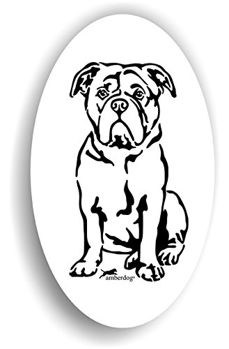 amberdog Hunde Continental Bulldogge Sticker Auto Aufkleber Art.ST0224, Autoaufkleber Wohnmobil Wohnwagen von amberdog