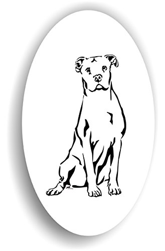 amberdog Hunde Dogo Argentino Sticker Hunde Auto Aufkleber Art.ST0128, Aufkleber Wohnmobil Wohnwagen von amberdog