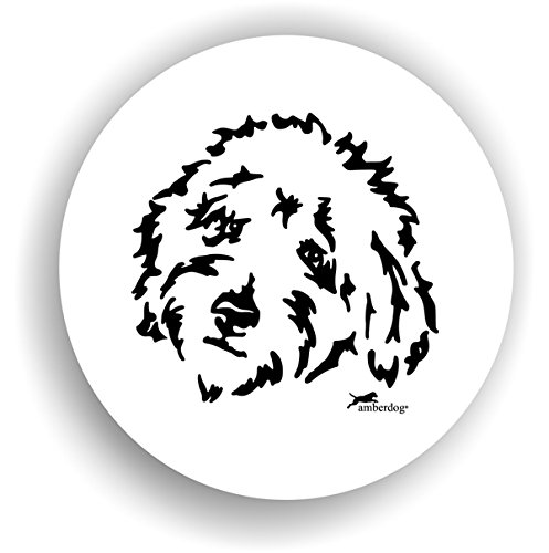 amberdog Hunde Goldendoodle Sticker Auto Aufkleber Art.STK0182 Autoaufkleber Aufkleber Wohnmobil Wohnwagen von amberdog