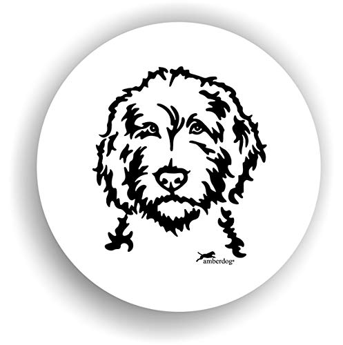 amberdog Hunde Labradoodle Sticker Auto Aufkleber Art.STK0230 Autoaufkleber Aufkleber Wohnmobil Wohnwagen von amberdog