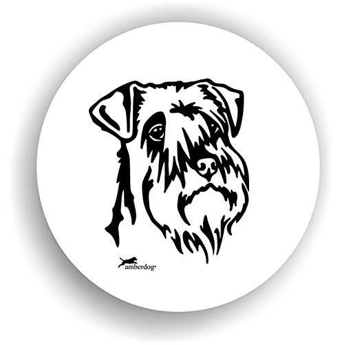 amberdog Hunde Zwergschnauzer Sticker Auto Aufkleber Art.STK0124 Autoaufkleber Aufkleber Wohnmobil Wohnwagen von amberdog