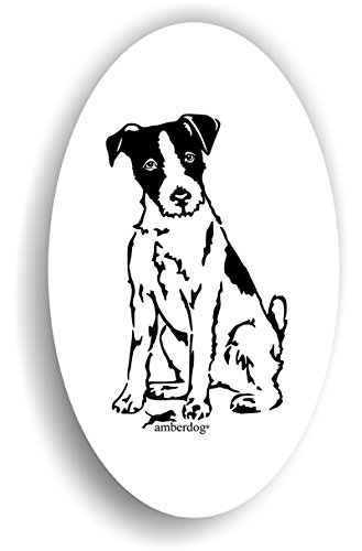 amberdog Parson Russel Terrier Sticker Hunde Auto Aufkleber Art.ST0167, Aufkleber Wohnmobil Wohnwagen von amberdog