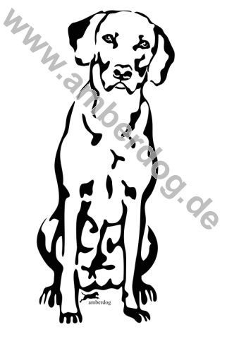 amberdog Rhodesian Ridgeback Wandtattoo Art.Nr.T0144 Größe 30x20cm von amberdog