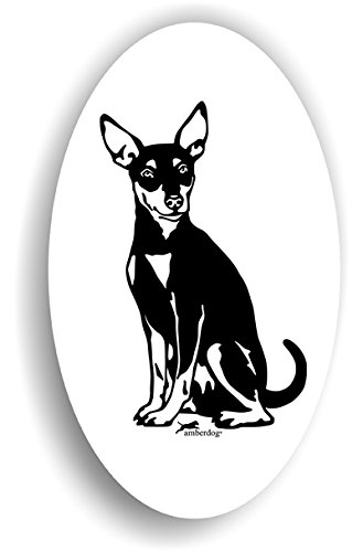 amberdog Zwergpinscher Sticker Hunde Auto Aufkleber Art.ST0228, Autoaufkleber Aufkleber Wohnmobil Wohnwagen von amberdog